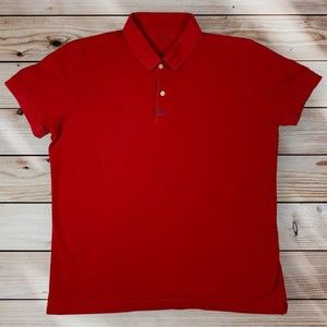 Untuckit Shirt Womens X Large Red Polo Preppy Casual XL